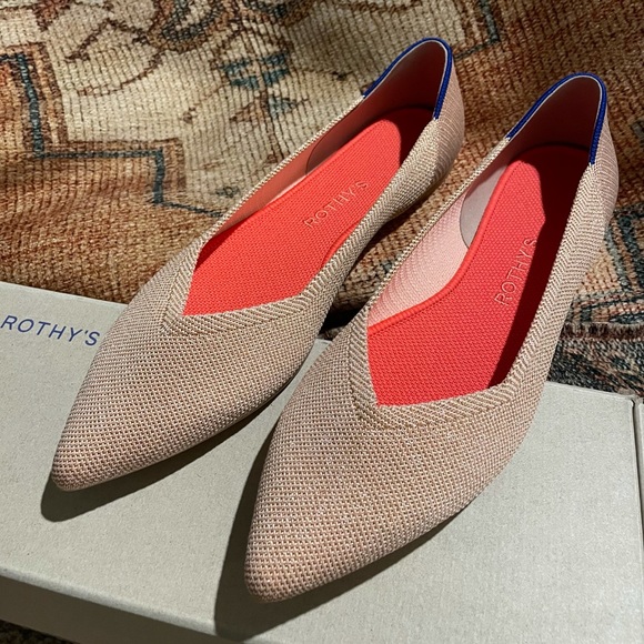 NEW Metallic Rose Rothys - Picture 1 of 2